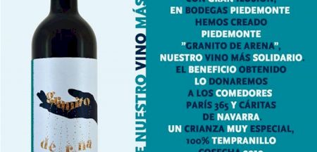 `Granito de arena´ el vino más solidario de Bodegas Piedemonte con el Paris 365