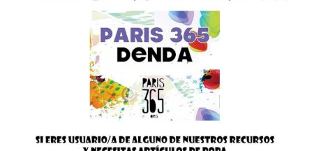 Entregados vales de Paris 365 Denda a personas usuarias del comedor.